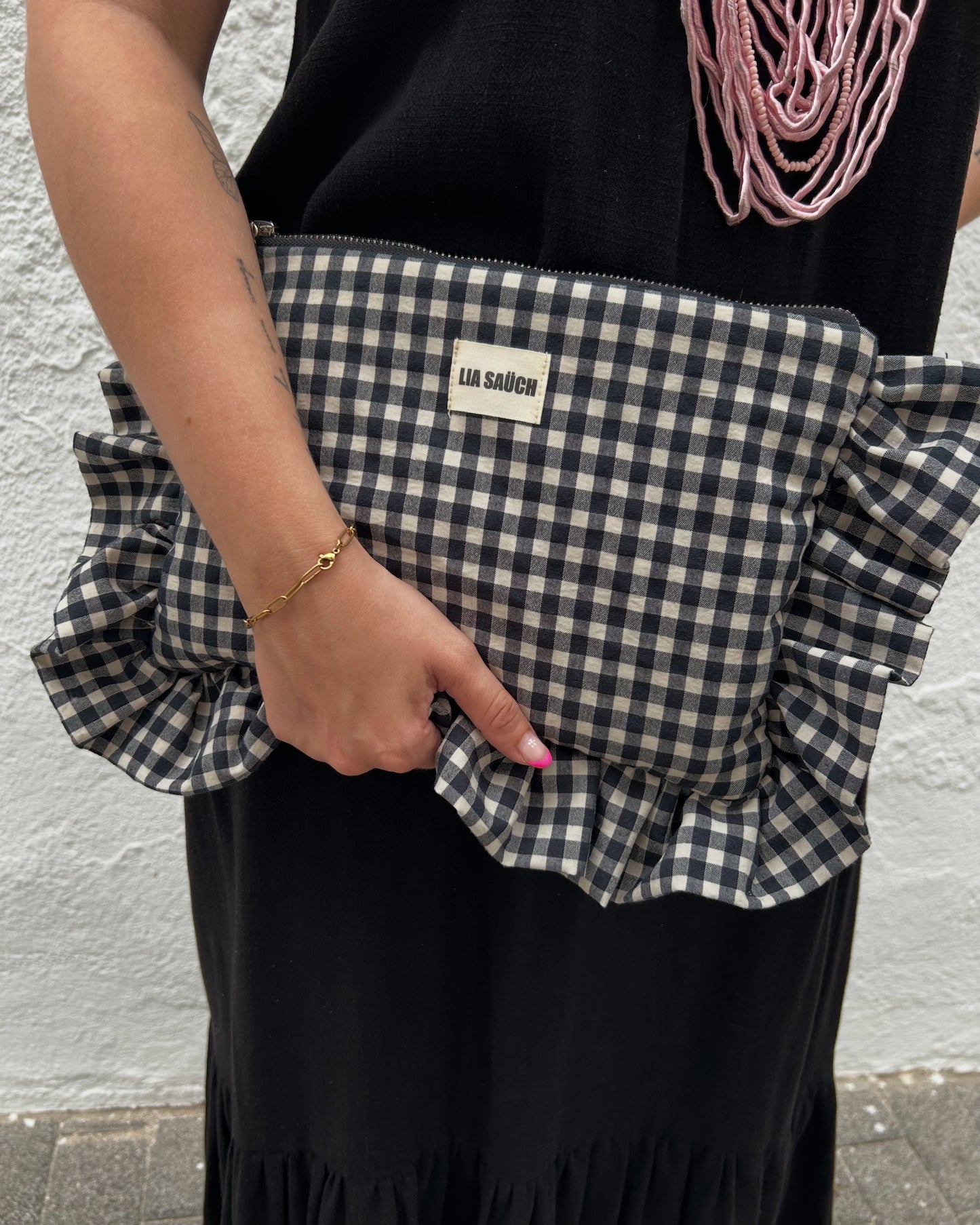 Bolso de mano acolchado