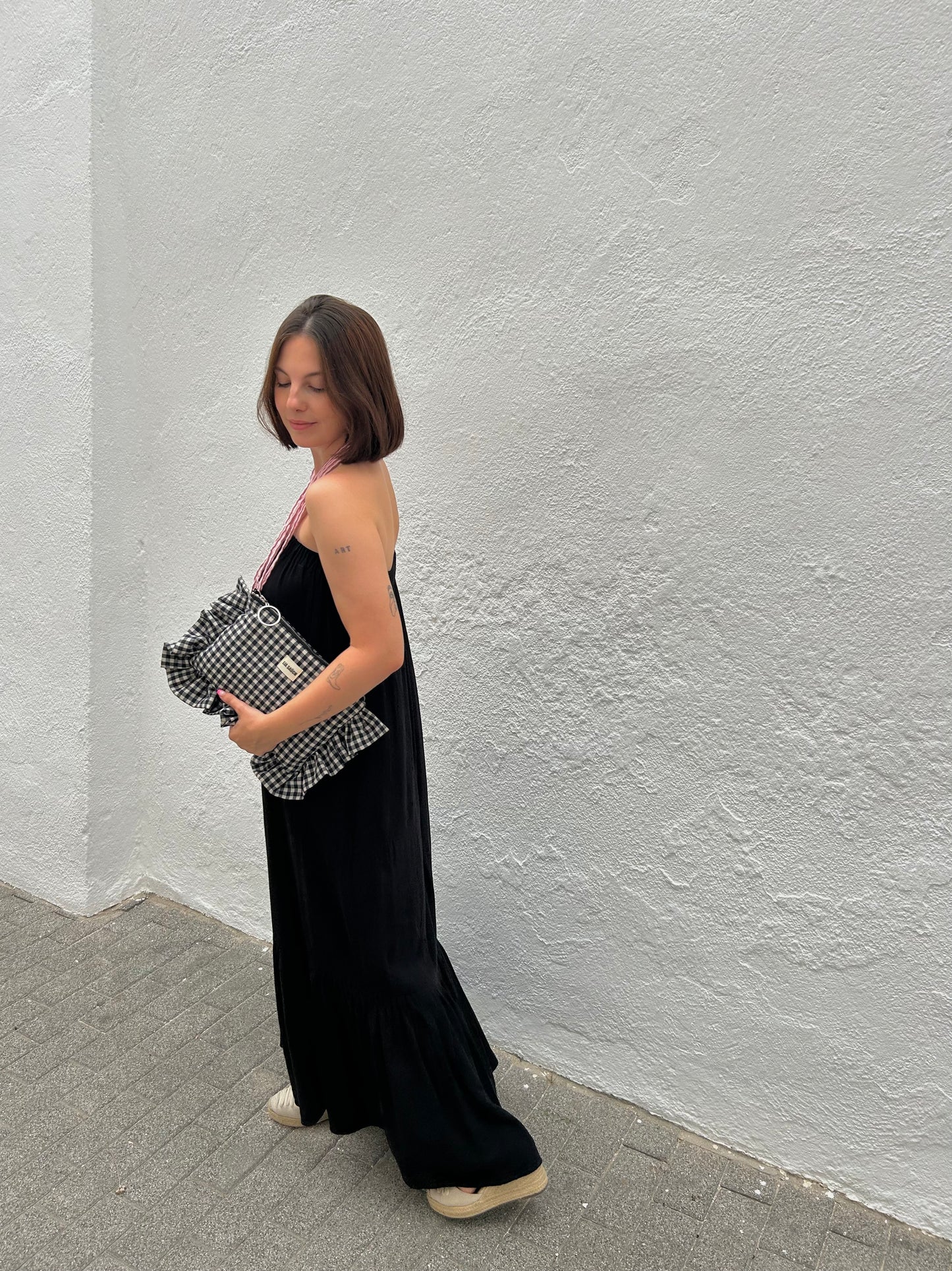 Bolso de mano acolchado