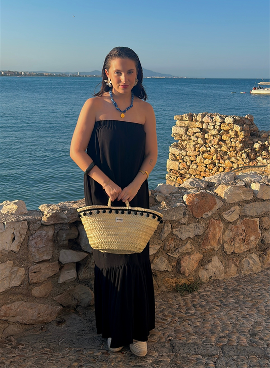 Vestido Lino Negro