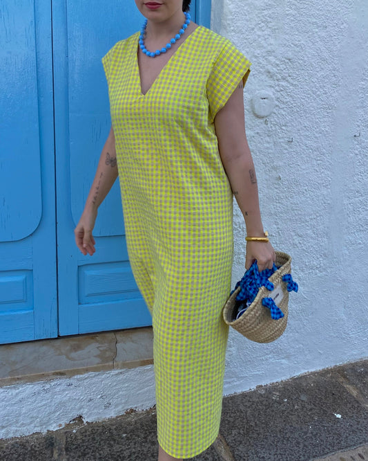 Vestido Vichy Flúor