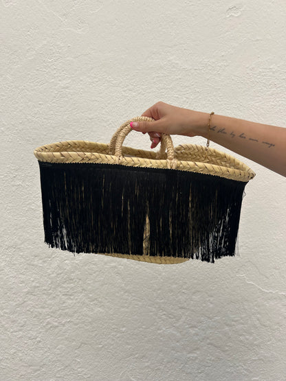 Capazo de mano flecos